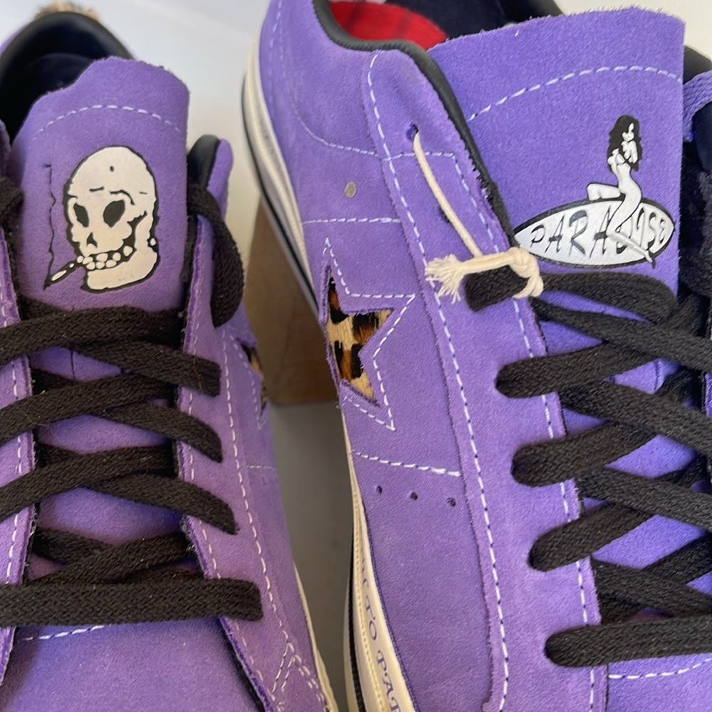 Converse Men’s CTAS A04371C
ONE STAR PRO OX
WILD LILAC/BLACK/EGRET Sneakers - Picture 7 of 16